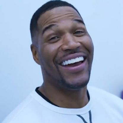 celebrities react to 'gma' star michael strahan getting rid of the gap in his teeth