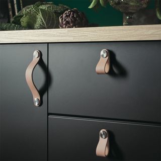 Ikea pinnarp worktop and osternas leather handles