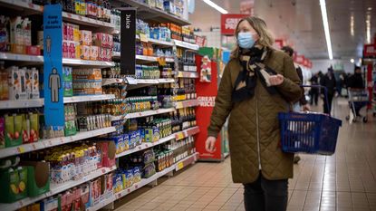 Woman in a supermarket