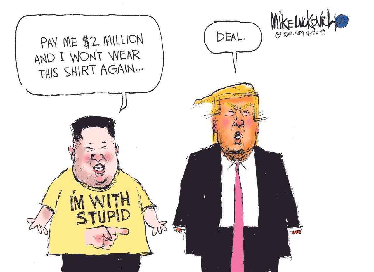 Political&amp;amp;nbsp;Cartoon&amp;amp;nbsp;U.S. Trump Kim Jong Un Summit collapse North Korea