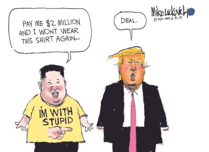 Political&nbsp;Cartoon&nbsp;U.S. Trump Kim Jong Un Summit collapse North Korea