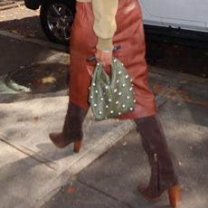 sierra mayhew wearing suede boots