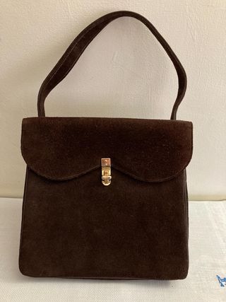 Vintage, Brown Suede Bag