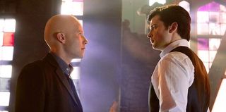 Michael Rosenbaum and Tom Welling in Smallville