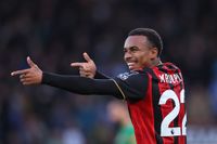 Arsenal target Eli Junior Kroupi of Bournemouth celebrates