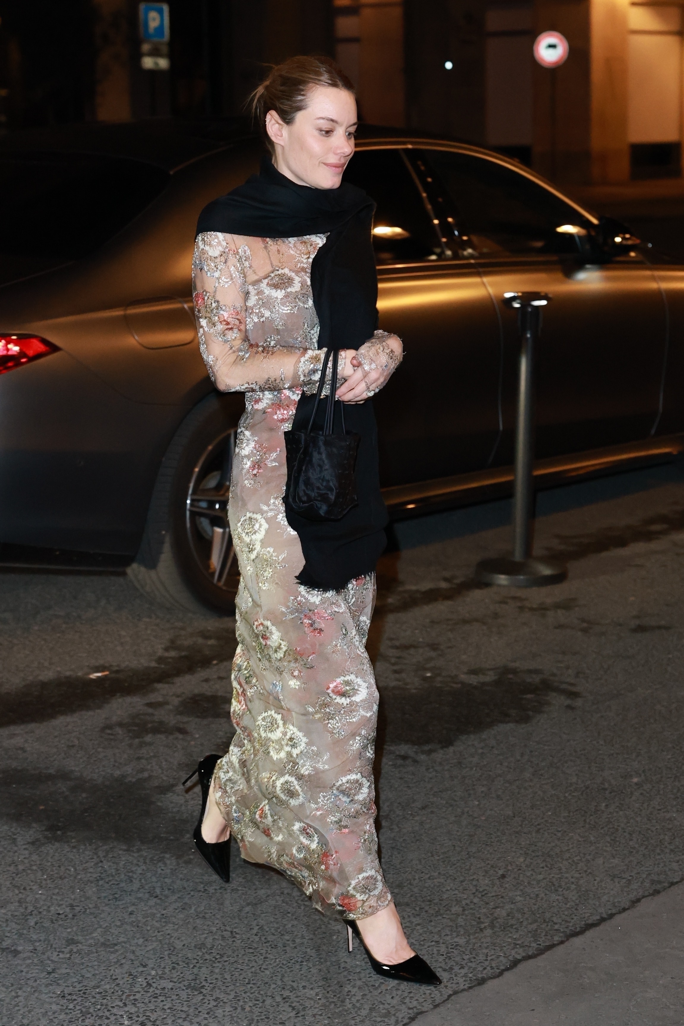 Camille Rowe spotted during the Bal D'Ete At The Musée Des Arts Décoratifs in Paris, France.