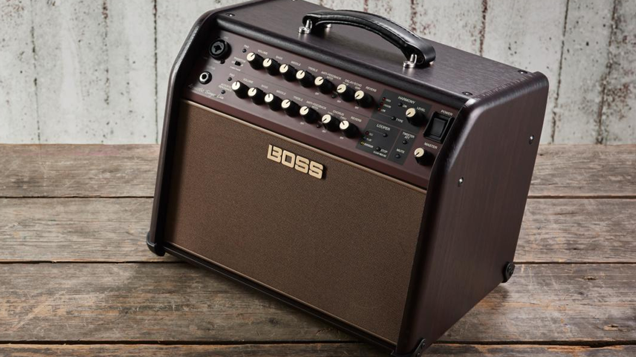 Boss acoustic singer amp in our testing studio