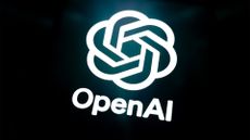 Close-up shot of the OpenAI logo pictured on a smartphone screen.