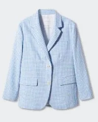 Gingham blazer | $123.96 /£99.99| Mango