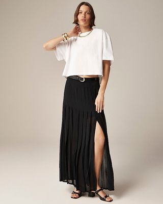 Collection Maxi Skirt in Lightweight Chiffon