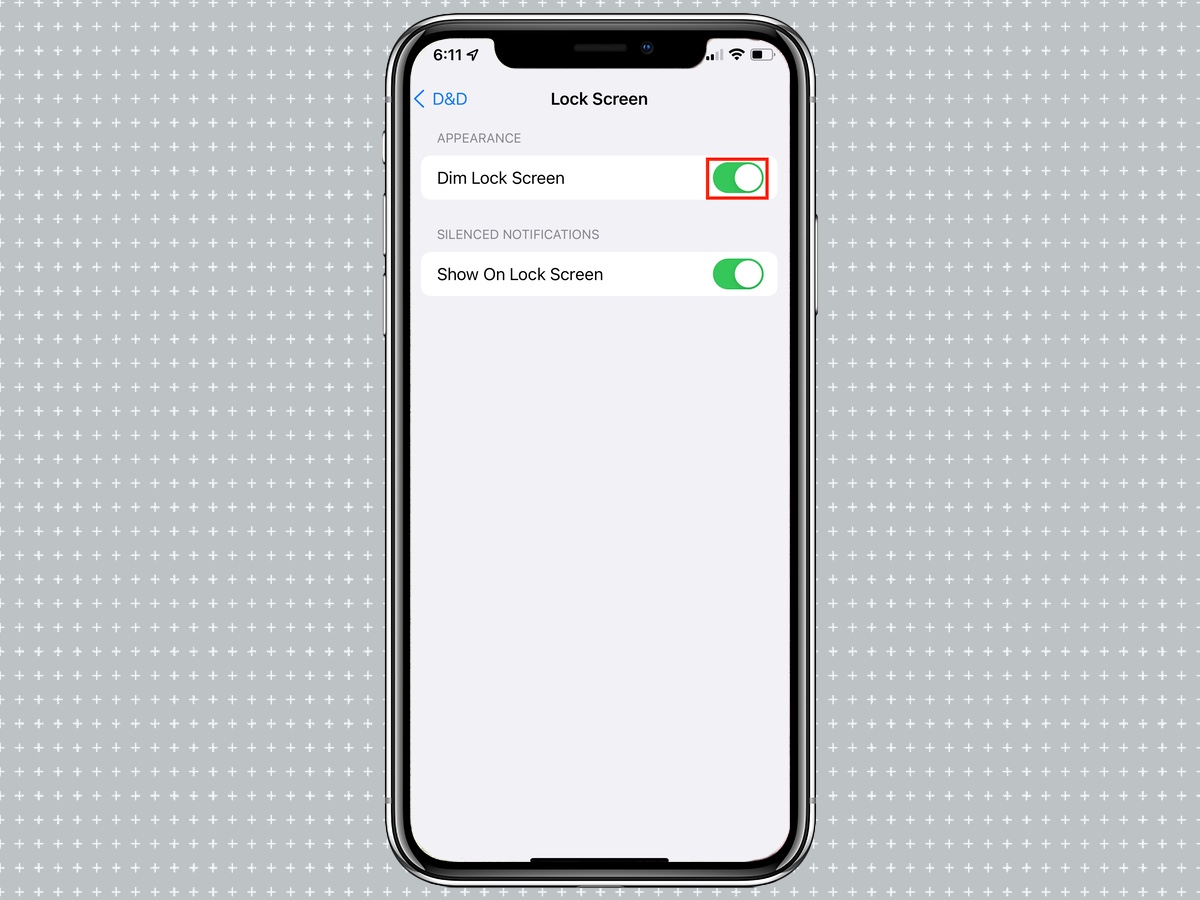 Затемнение экрана блокировки в режиме фокусировки в iOS 15