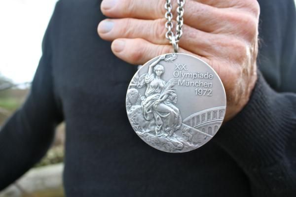 The silver medal Clyde Sefton won in Munich