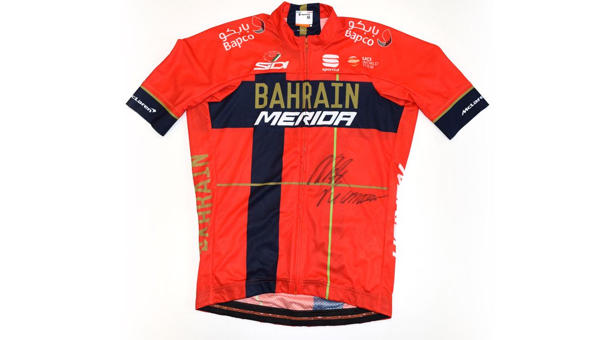 Win a Bahrain Merida Sportful jersey signed by Vincenzo Nibali