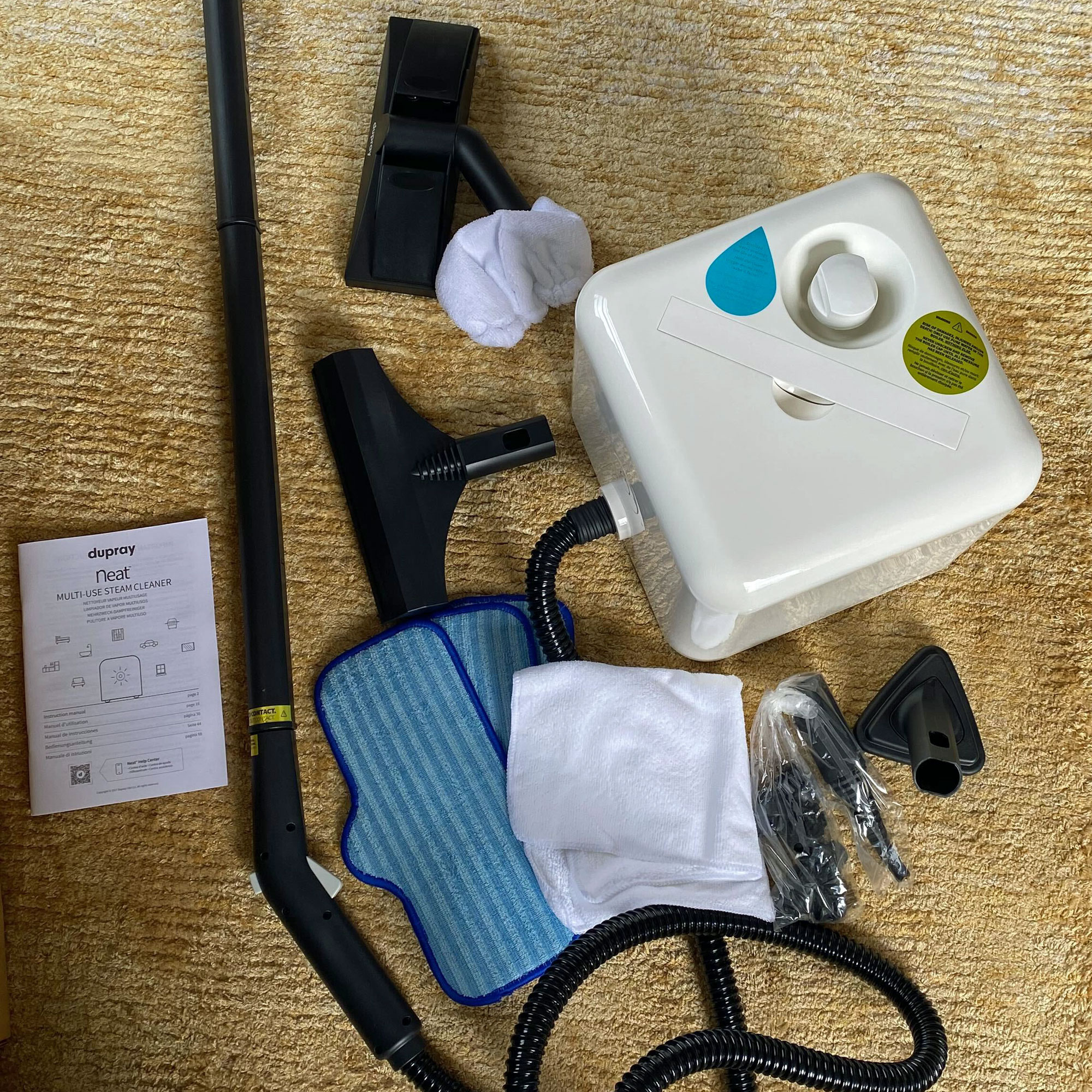Dupray neat steam cleaner with accessories
