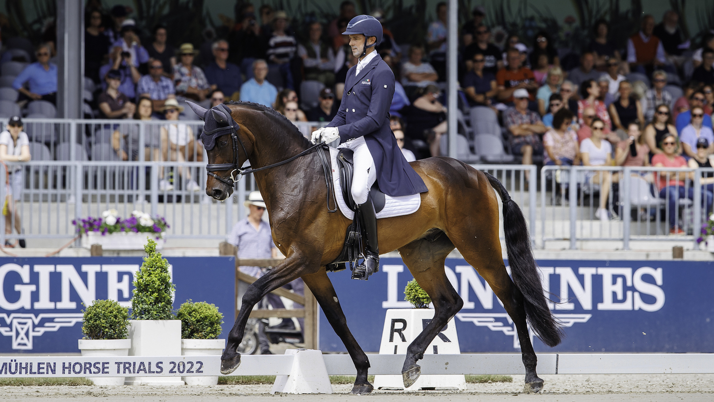 USA rider William Coleman aboard Chin Tonic HS at Luhm&uuml;hlen Horse Trials.