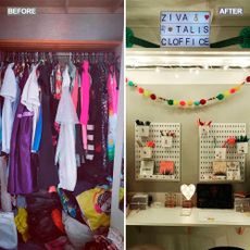wardrobe makeover before and after