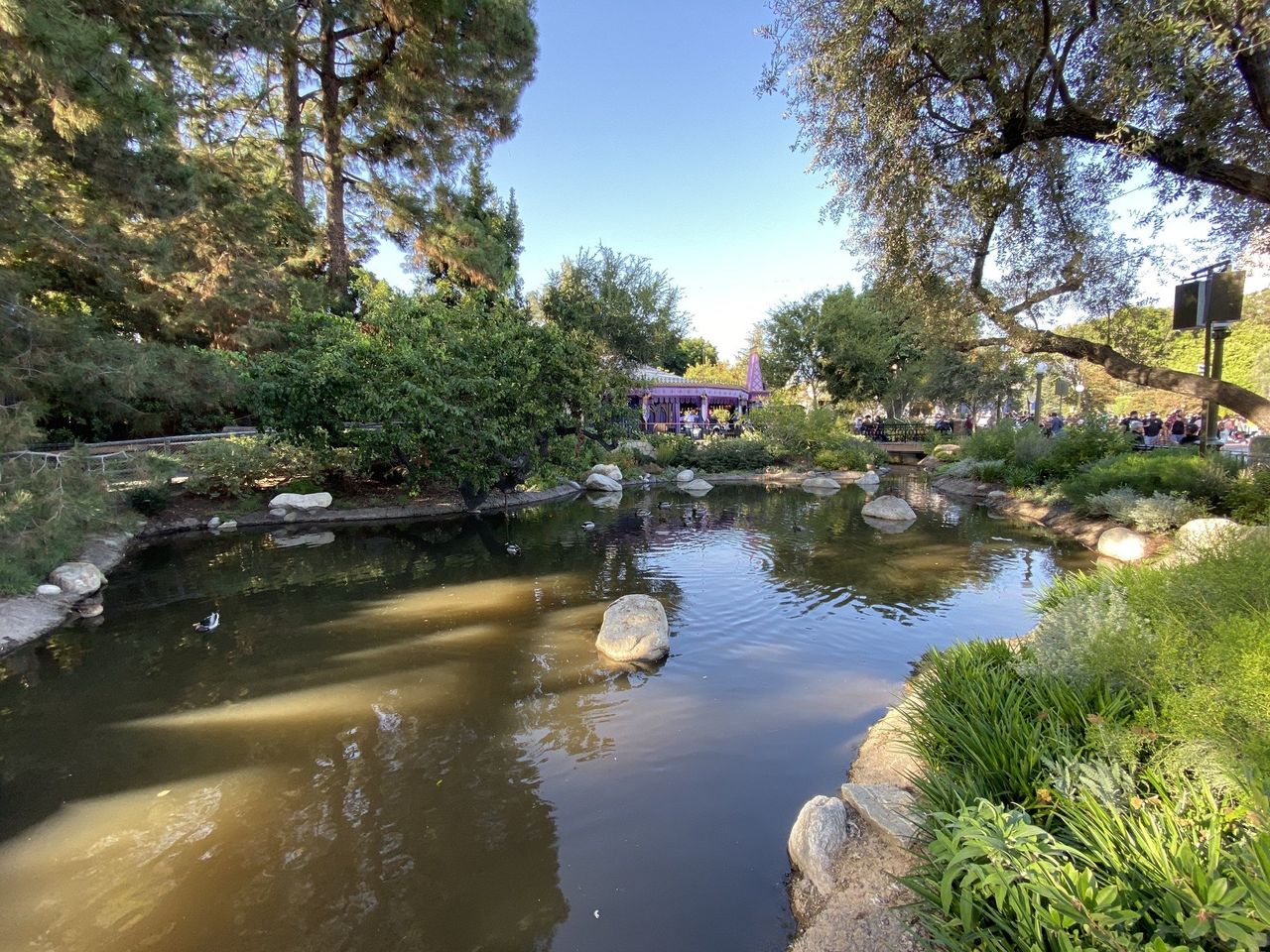 River between Frontierland and Fantasyland at DLR