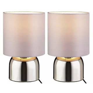 Pair of Argos Touch table lamps