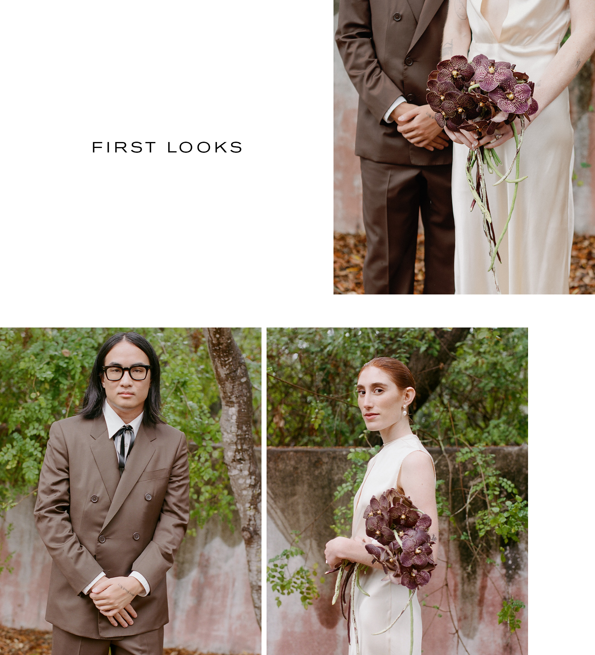 images of sophia and mik doing their first looks.