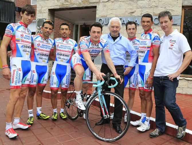 Gianni Savio is in San Luis with his Androni team