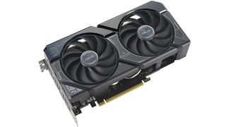An ASUS RTX 4060 graphics card on a white background