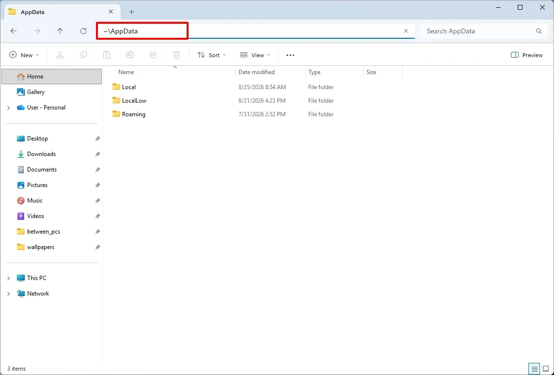 Навигация и адресная строка в Проводнике Windows 11