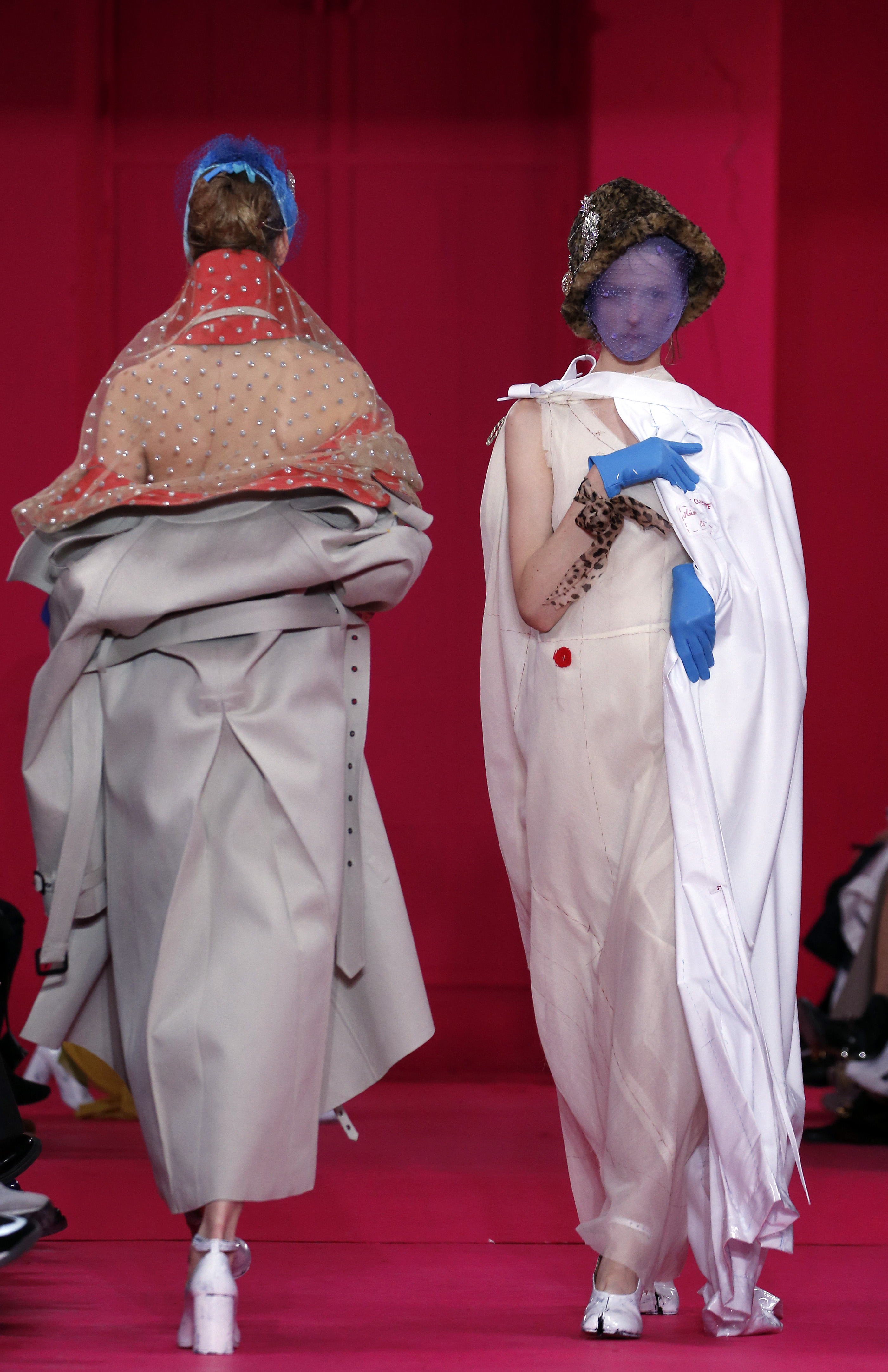 PARIS, FRANCE - JANUARY 22: A model walks the runway during the Maison Margiela Haute Couture Spring/Summer 2020 show as part of Paris Fashion Week on January 22, 2020 in Paris, France. (Photo by Thierry Chesnot/Getty Images)
