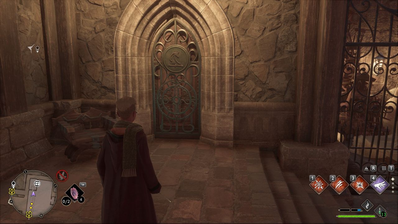 Hogwarts Legacy Clock Tower puzzle - a sealed door