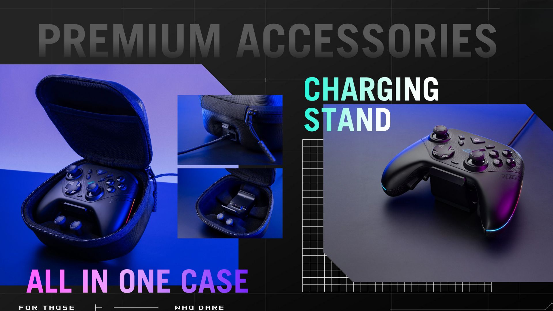 The accessories of the Asus ROG Raikiri 2