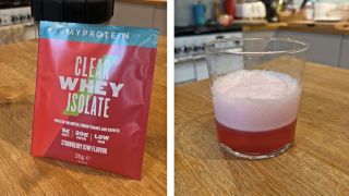 MyProtein Clear Whey Isolate (strawberry kiwi flavor)