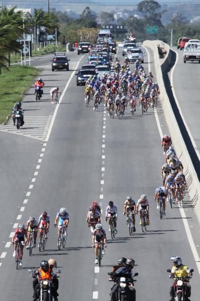 There were several breakaway attempts before one finally stuck