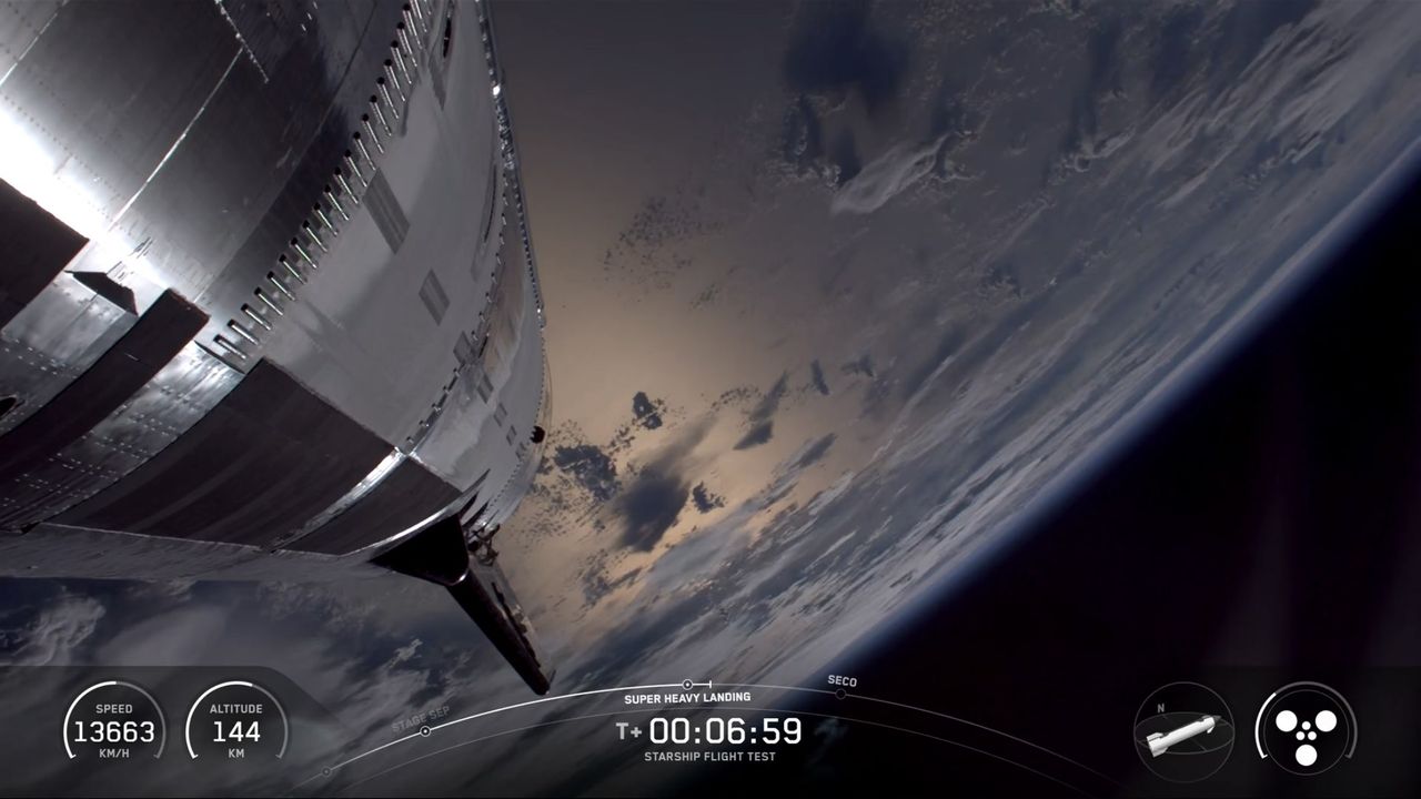 images from Starship Flight 10