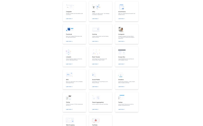 Live Proxies features