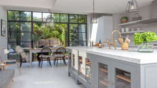 Belinda Flury's extended kitchen is classically chic