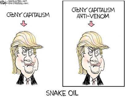 Political Cartoon U.S. Trump