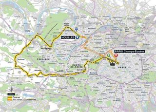 2018 Tour de France stage 21 map