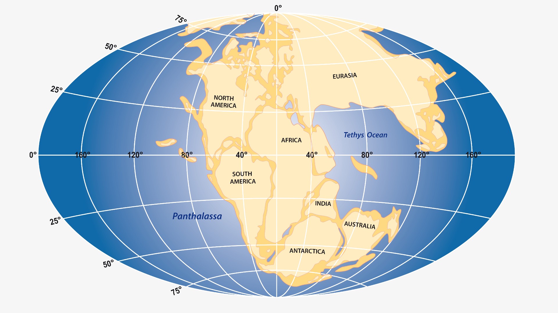 Vector graphic of the land mass of the supercontinent Pangaea_Rainer Lesniewski via Getty Images