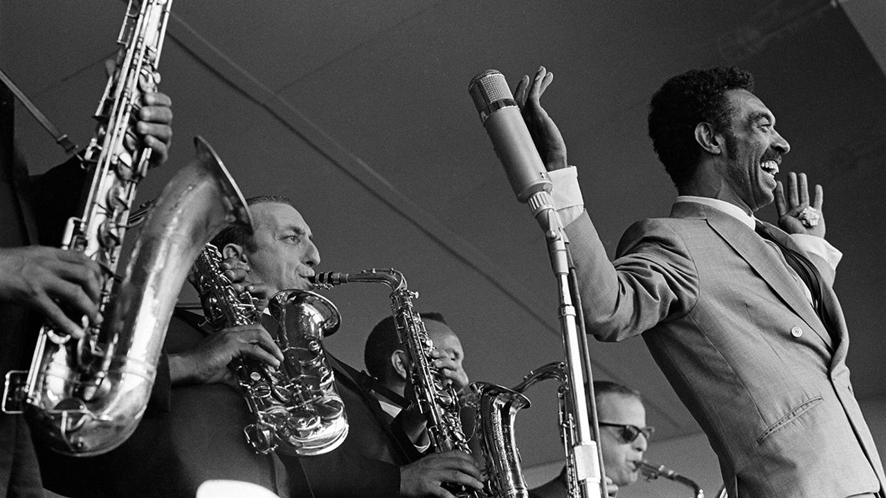 Gerald Wilson photographed at The Monterey Jazz Festival in Monterey, CA September 20, 1963 &copy; Jim Marshall Photography LLC.