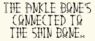 Ink and Bones font example