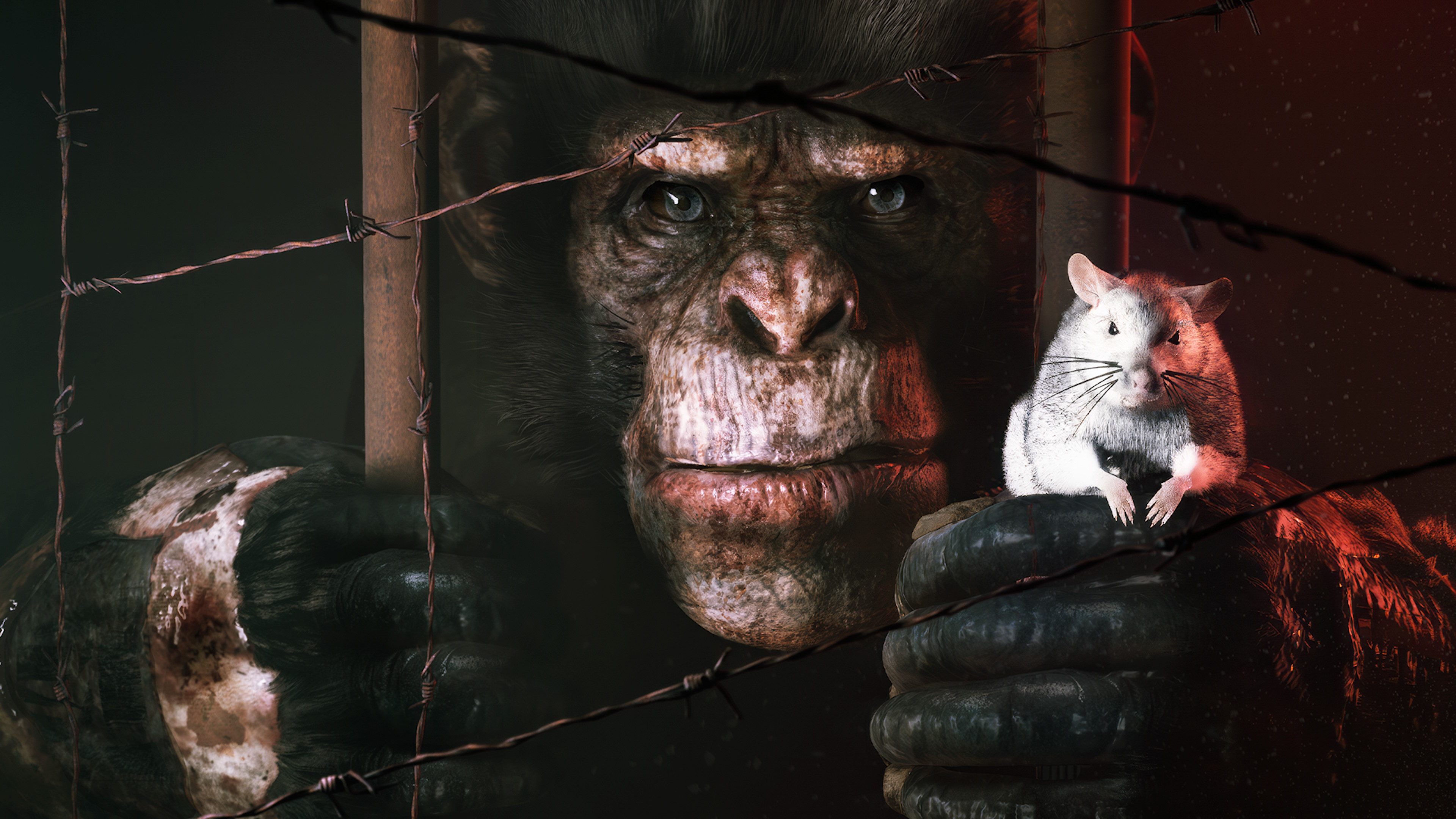 A super-smart chimp and a rat with a Tamagotchi on his ass leading a lab animal jailbreak: It's not a Disney movie, it's an upcoming first-person horror game