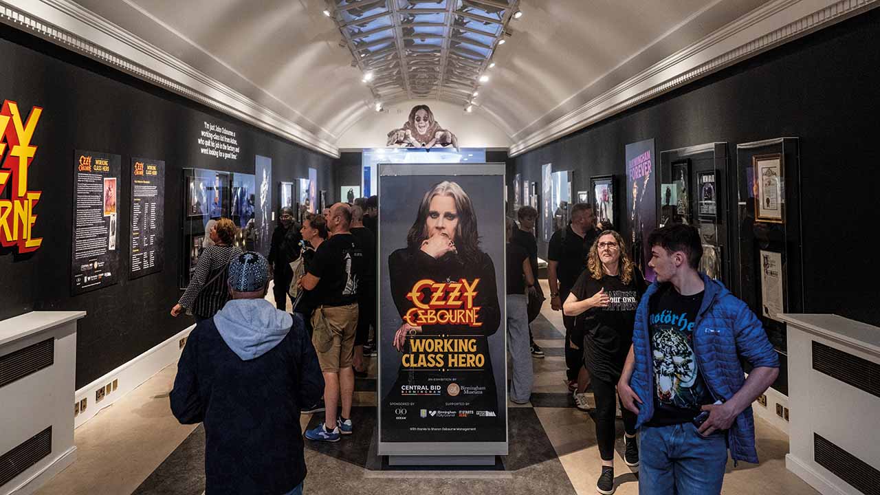 The Ozzy Osbourne exhibition at the Home Of Metal