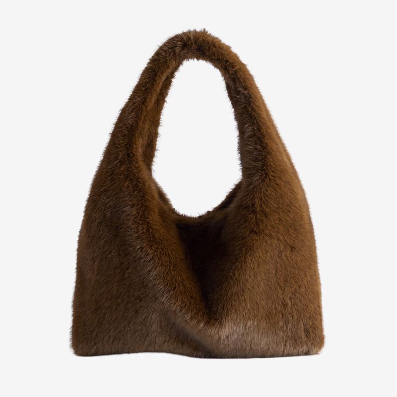 Image of fur handbag