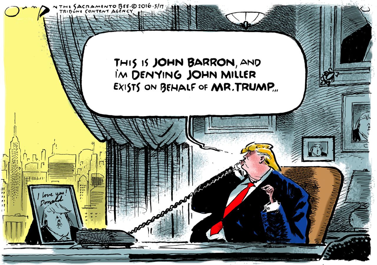 Political Cartoon U.S. Trump John Miller