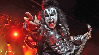 Gene Simmons of Kiss performs at the Kentish Town Forum on July 4, 2012 in London