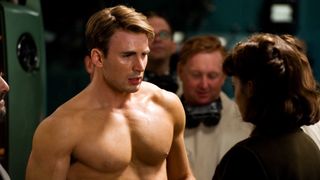 Chris Evans in Captain America: The First Avenger, one of the early Marvel movies