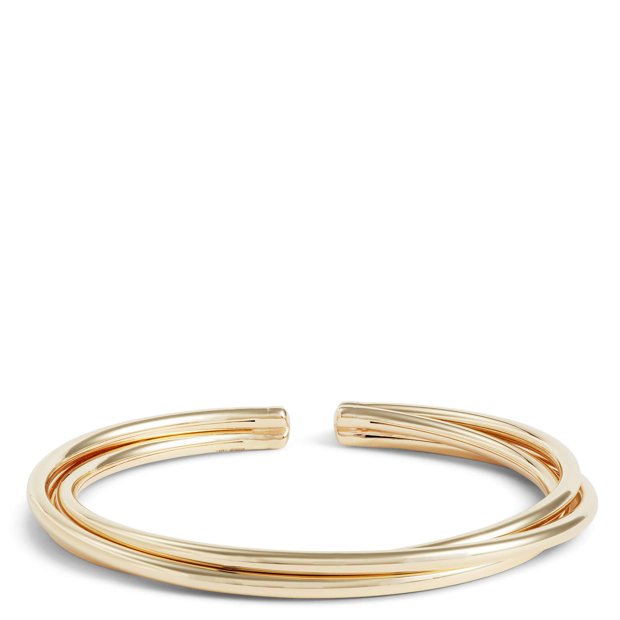 Toscano Twisted Wire Flexy Cuff Bracelet, 14k Yellow Gold