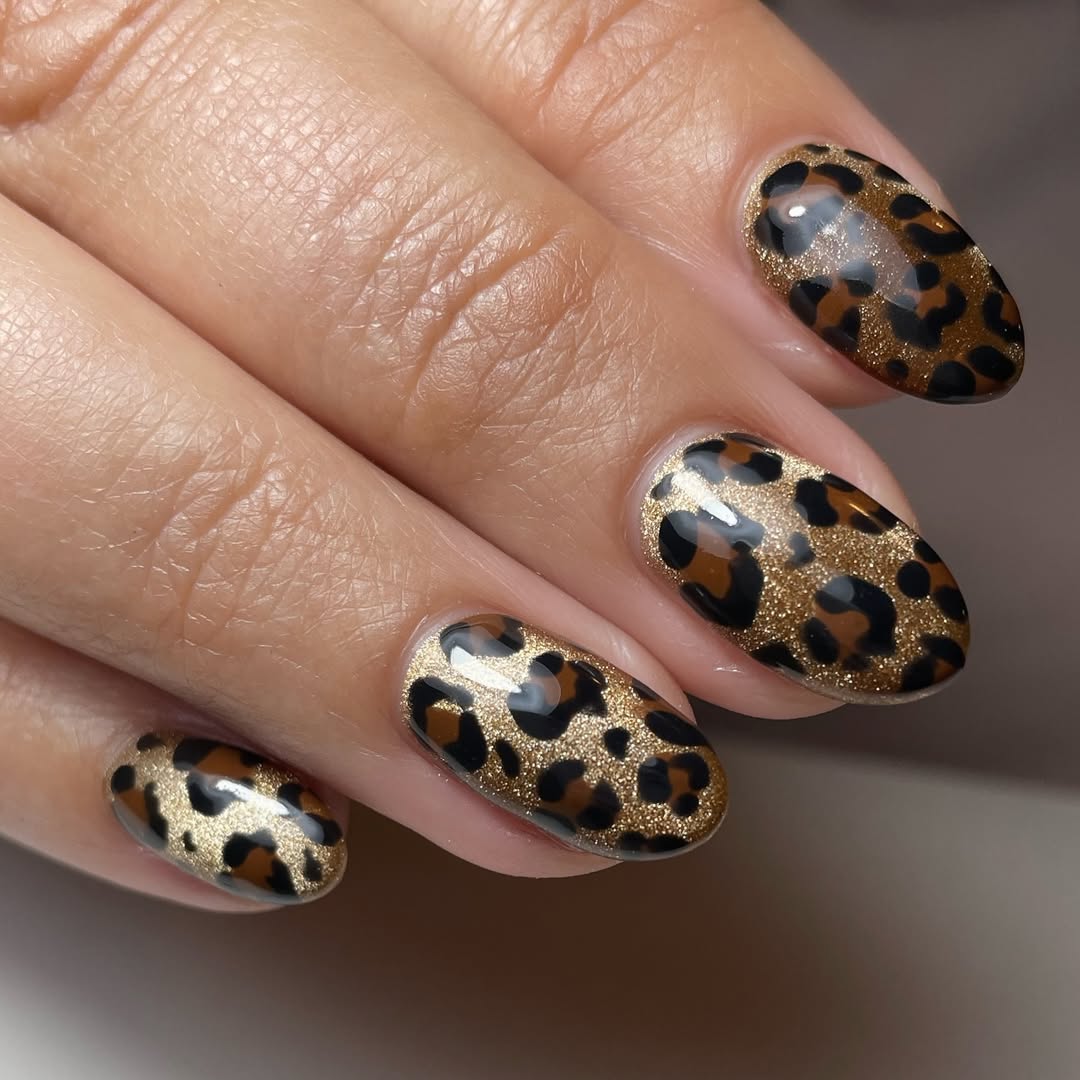 leopard nails