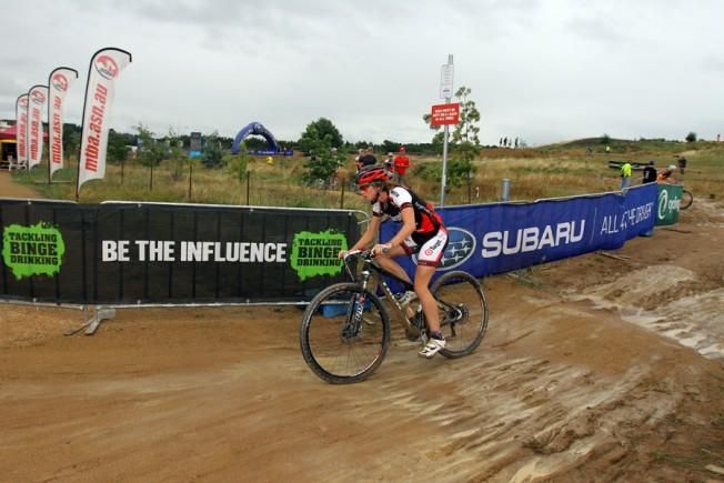 A racer at the first Australian eliminator national championship