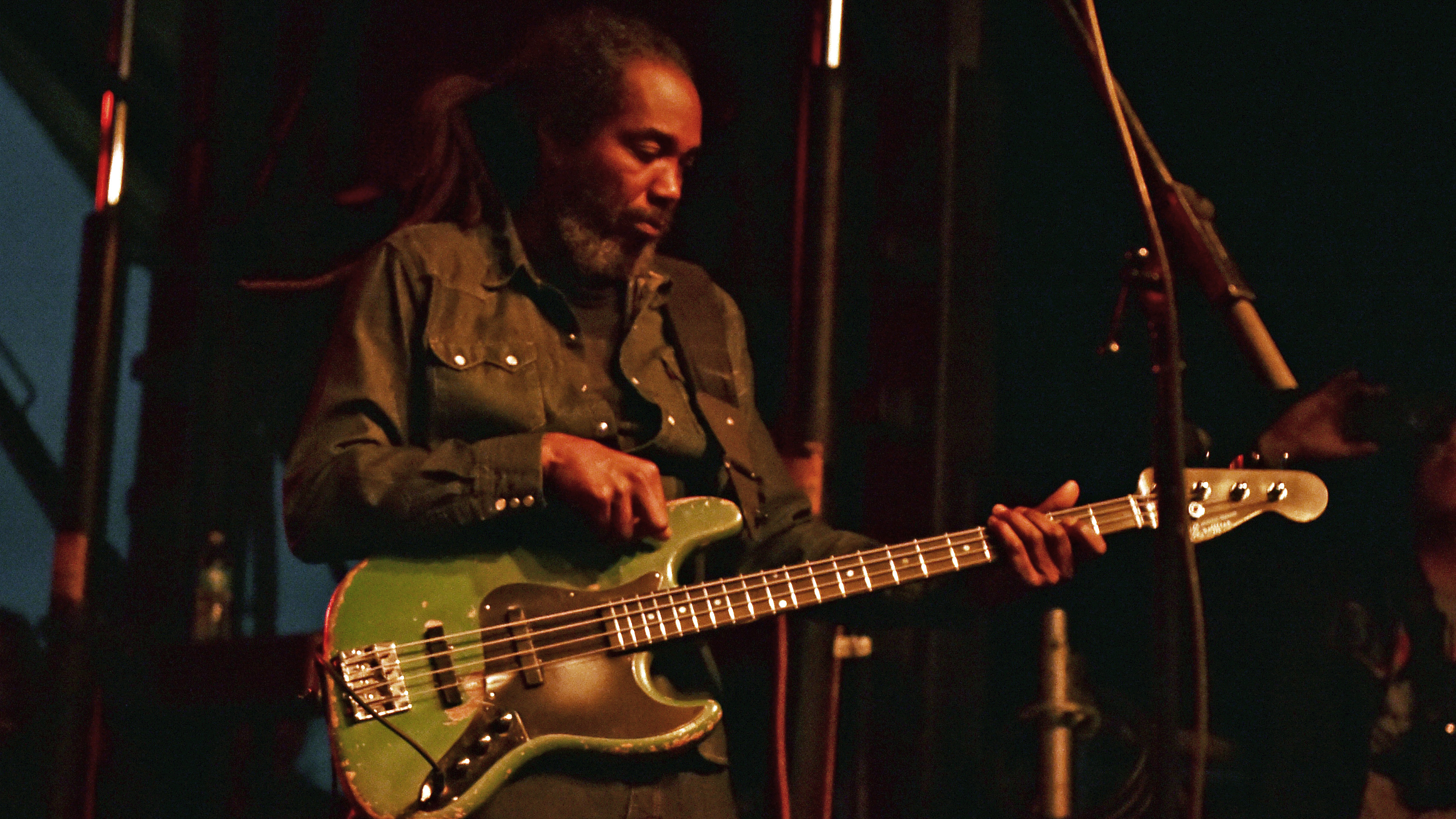 Darryl Jenifer performs with Bad Brains on stage at the Growlers 6 festival at the LA Waterfront on October 29, 2017 in San Pedro, California.