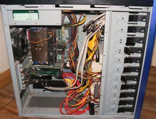 The interior of the new file server.